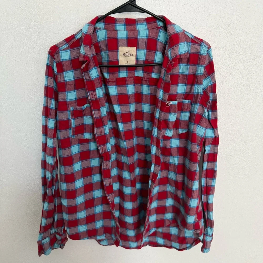 Hollister Plaid Button Down Shirt